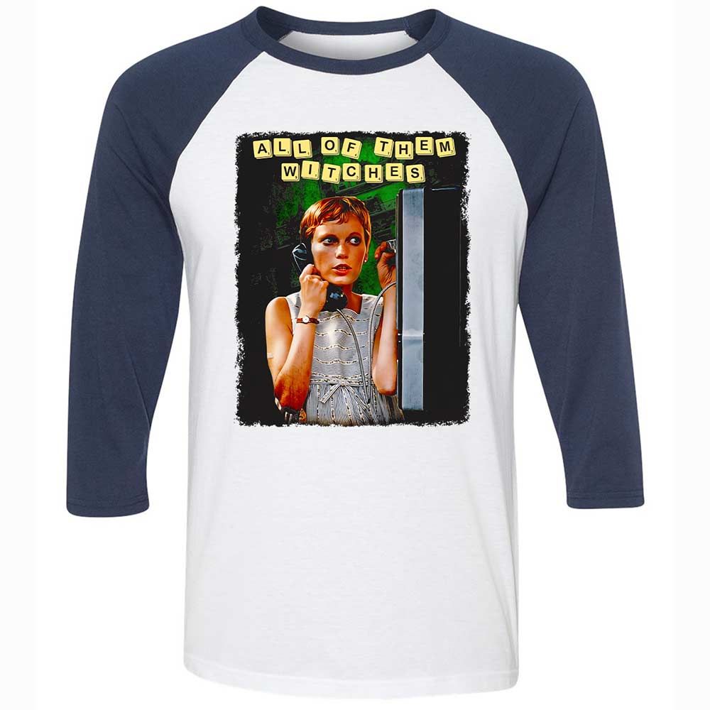 Unisex 3/4 Baseball Tee - 3FRSWMMB - White/Navy - 8