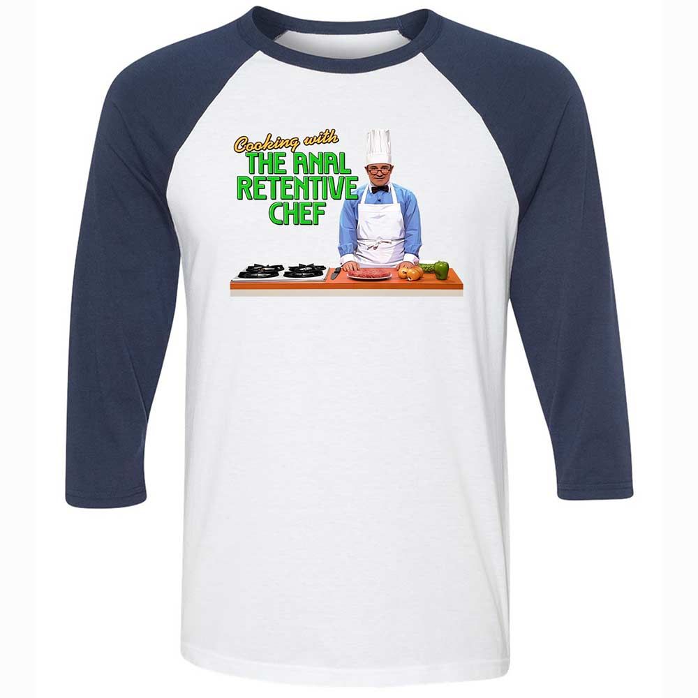 Unisex 3/4 Baseball Tee - CRW45KVQ - White/Navy - 8