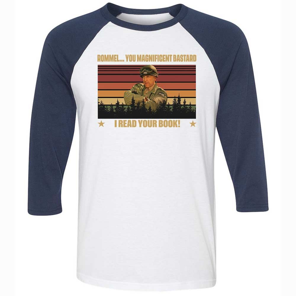 Unisex 3/4 Baseball Tee - DCQU4MKF - White/Navy - 8