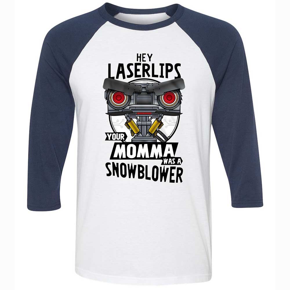 Unisex 3/4 Baseball Tee - S96KGEGW - White/Navy - 8