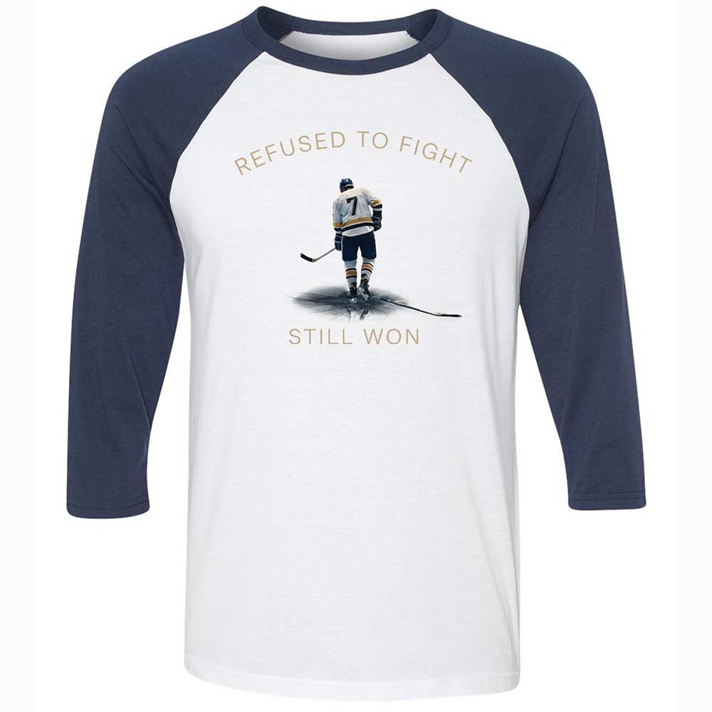 Unisex 3/4 Baseball Tee - SVPWGEXJ - White/Navy - 8