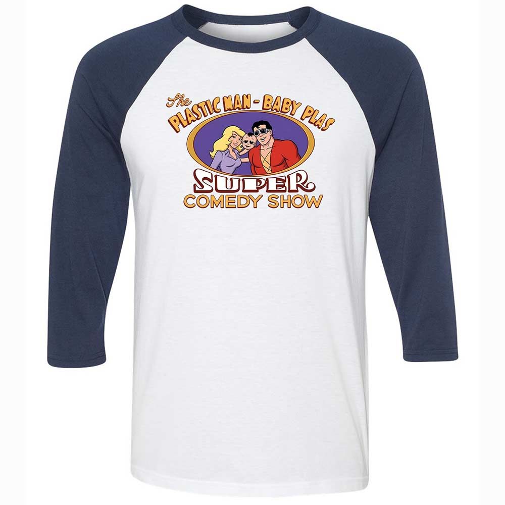 Unisex 3/4 Baseball Tee - FTGZVF89 - White/Navy - 8
