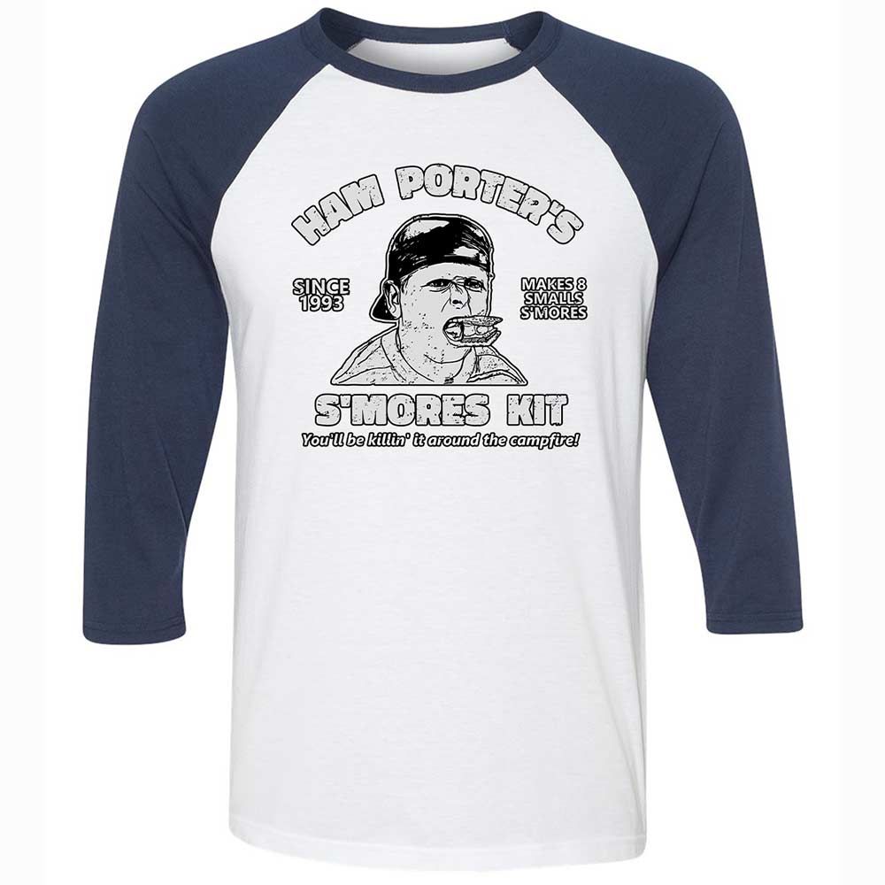 Unisex 3/4 Baseball Tee - 3MUKLEGK - White/Navy - 8