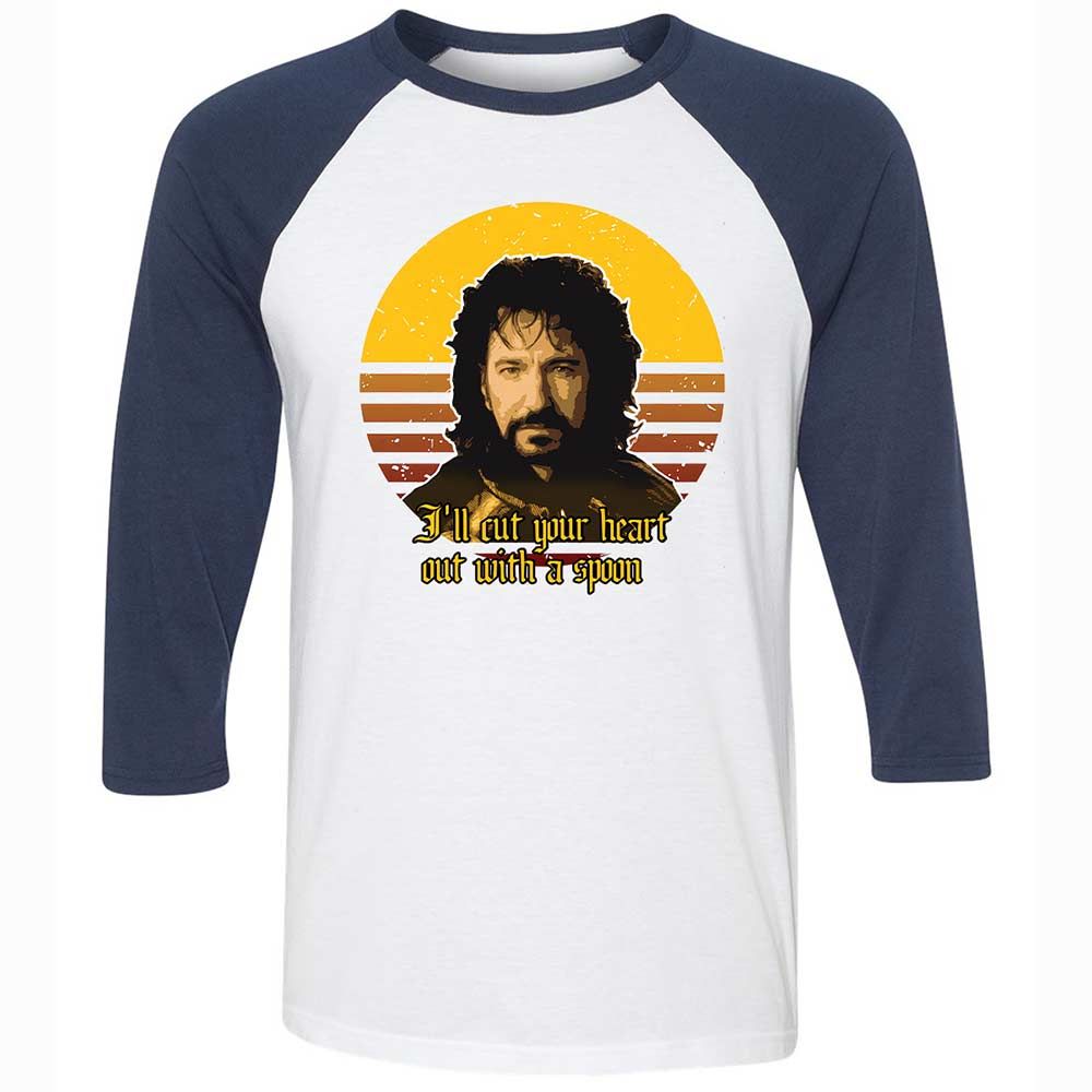 I'll Cut Your Heart Out - White/Navy - 8