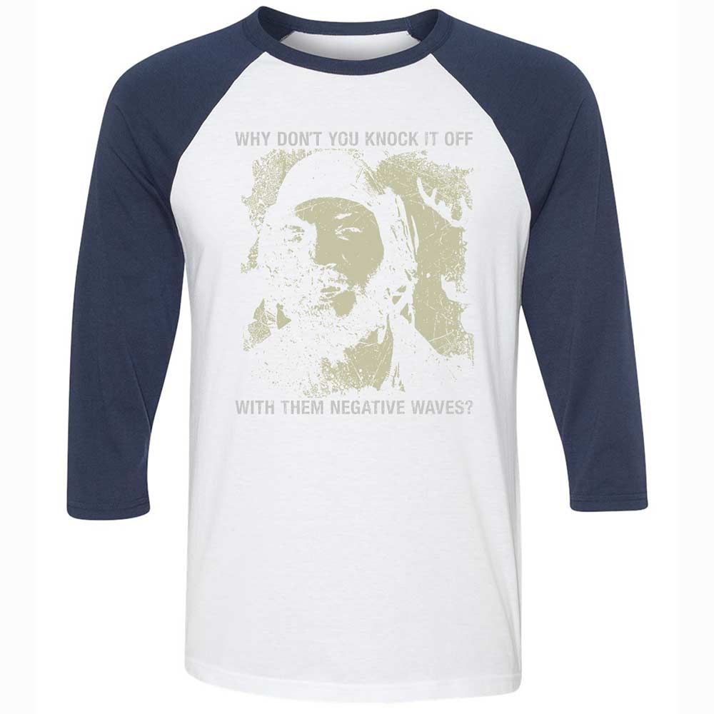 Unisex 3/4 Baseball Tee - M1WAJMDE - White/Navy - 8