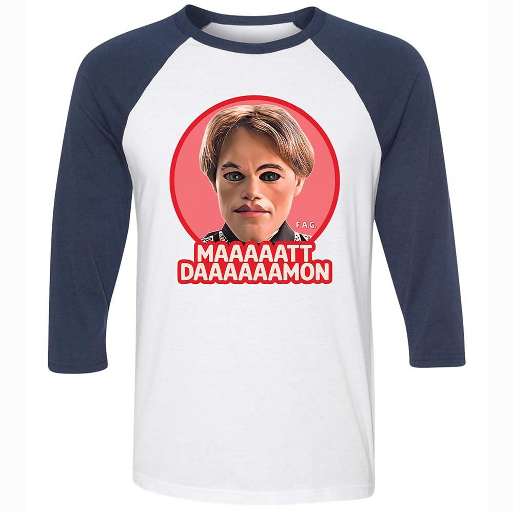 Maaaaatt Daaaaamon - White/Navy - 8