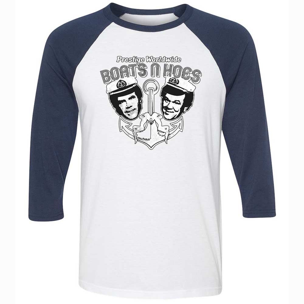 Unisex 3/4 Baseball Tee - 9EJ53JFL - White/Navy - 8