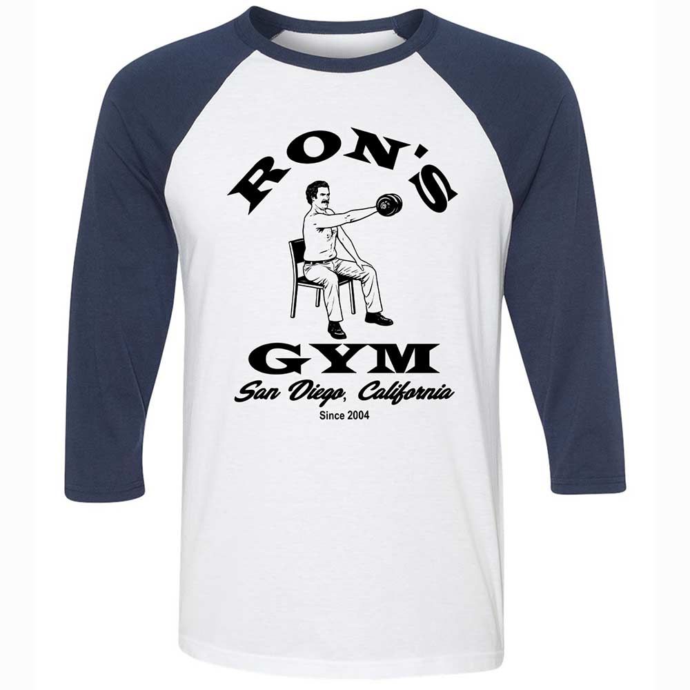 Unisex 3/4 Baseball Tee - 1R34SE9J - White/Navy - 8