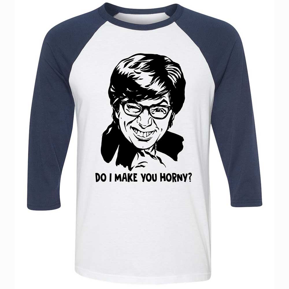 Unisex 3/4 Baseball Tee - RJ2P4D72 - White/Navy - 8