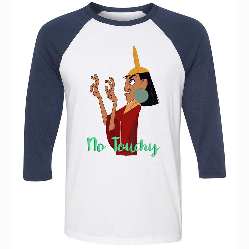 Unisex 3/4 Baseball Tee - B6VAP93R - White/Navy - 8