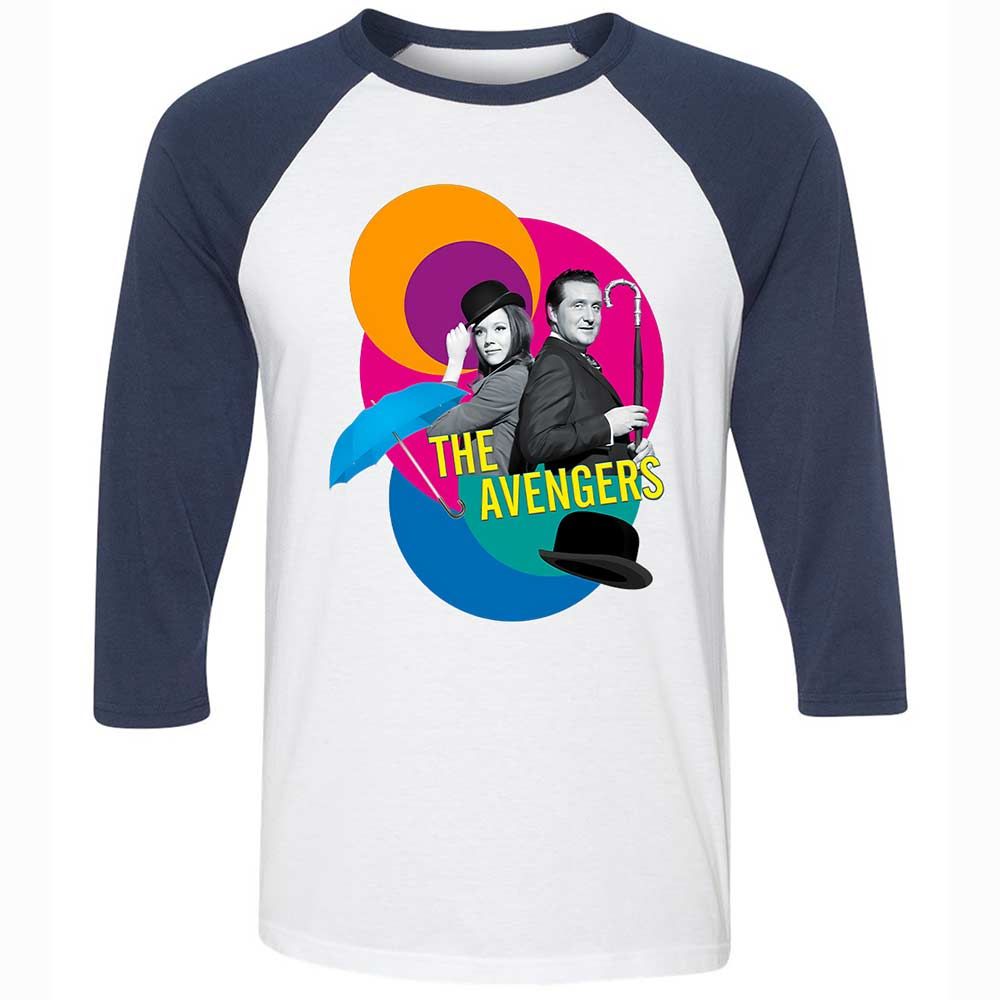 Unisex 3/4 Baseball Tee - B2VLQUL1 - White/Navy - 8