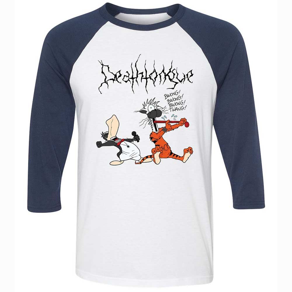 Unisex 3/4 Baseball Tee - 1TZZGJ3P - White/Navy - 8