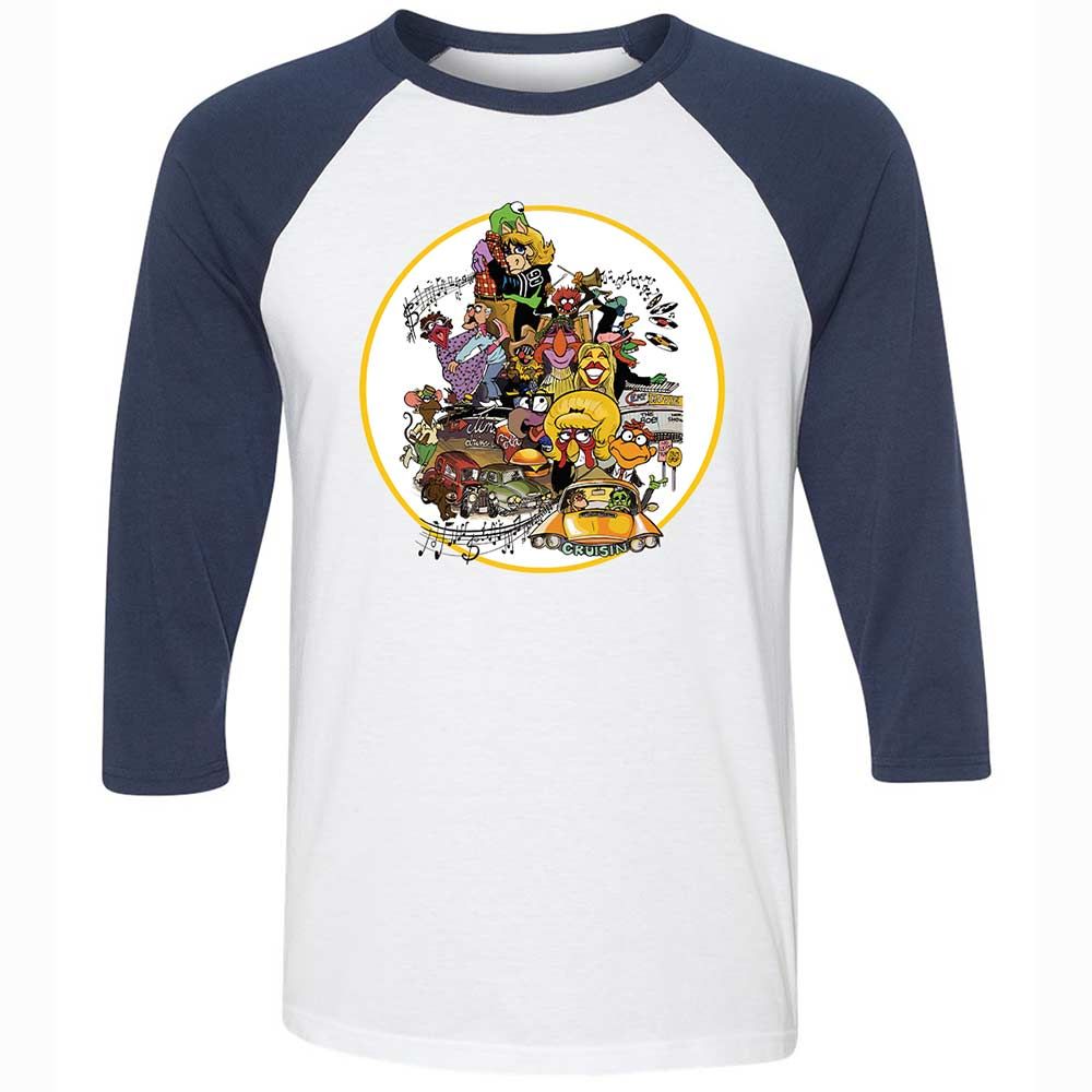Muppet Graffiti - White/Navy - 8