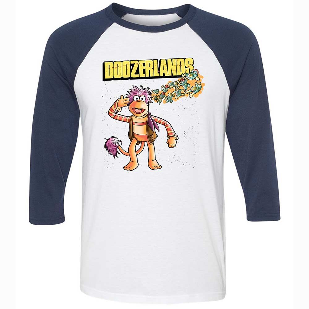 Unisex 3/4 Baseball Tee - ZV857GYX - White/Navy - 8