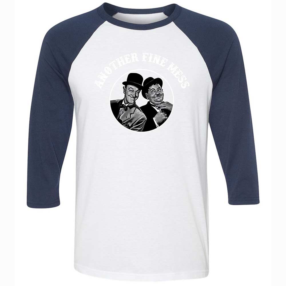 Unisex 3/4 Baseball Tee - WP5RG2AV - White/Navy - 8