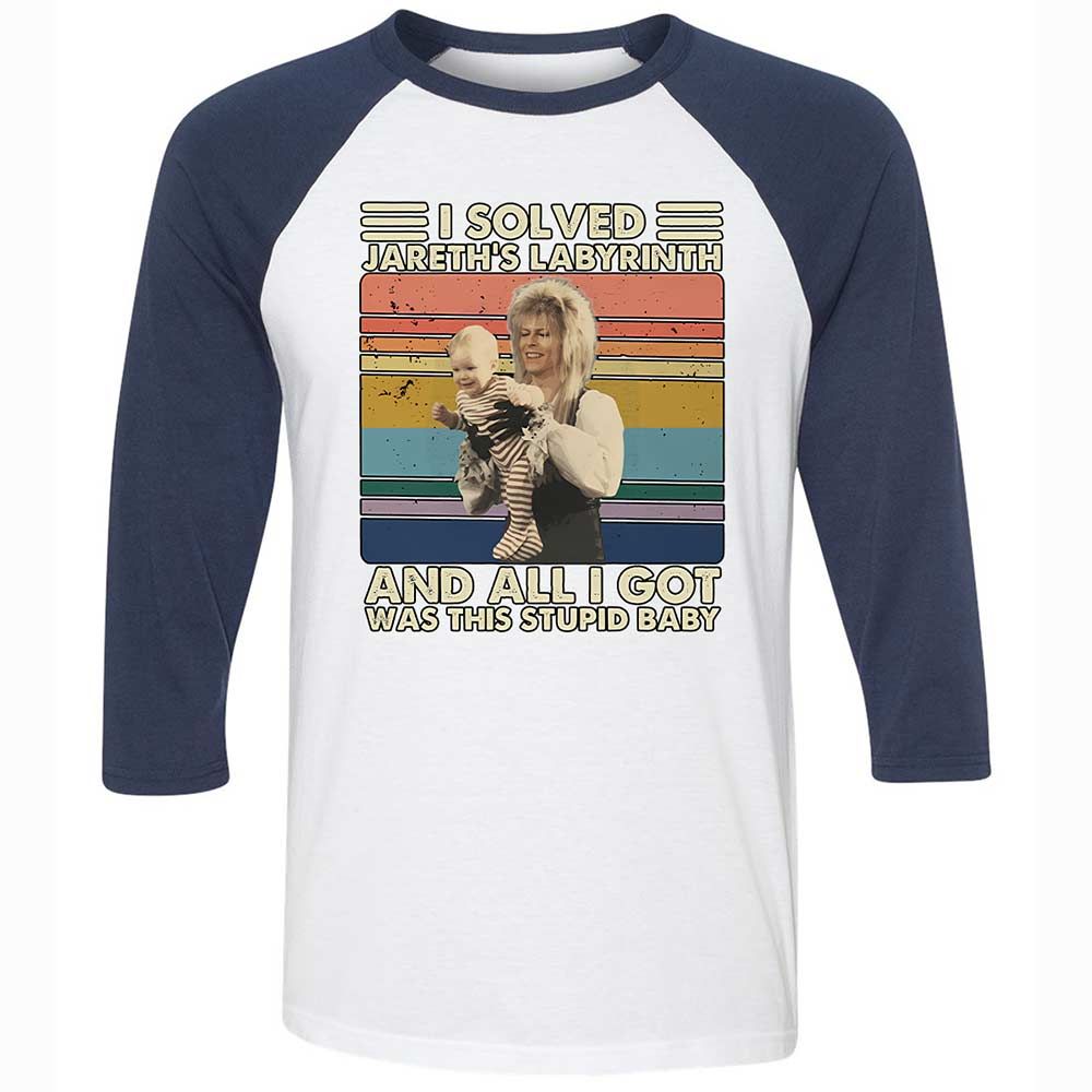 Unisex 3/4 Baseball Tee - MWA2V3R2 - White/Navy - 8