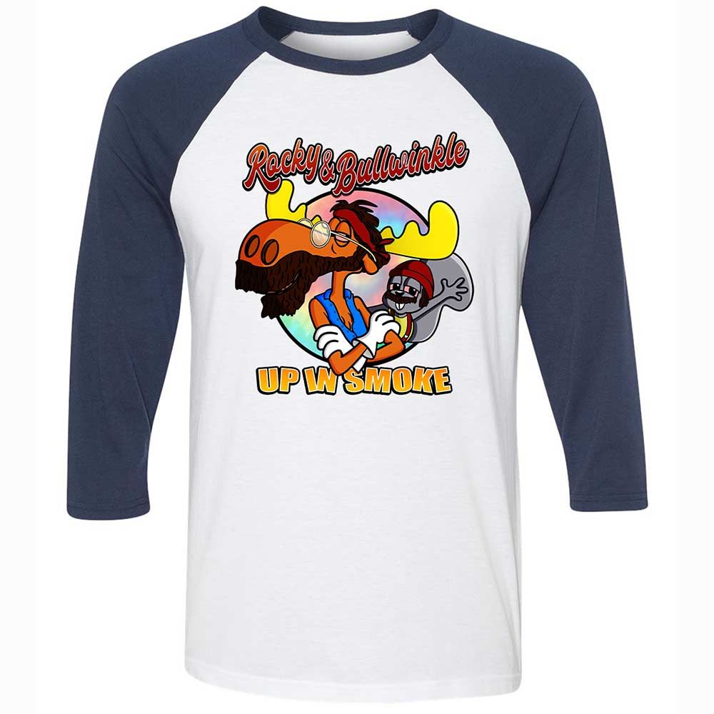 Funny Up In Smoke - White/Navy - 8