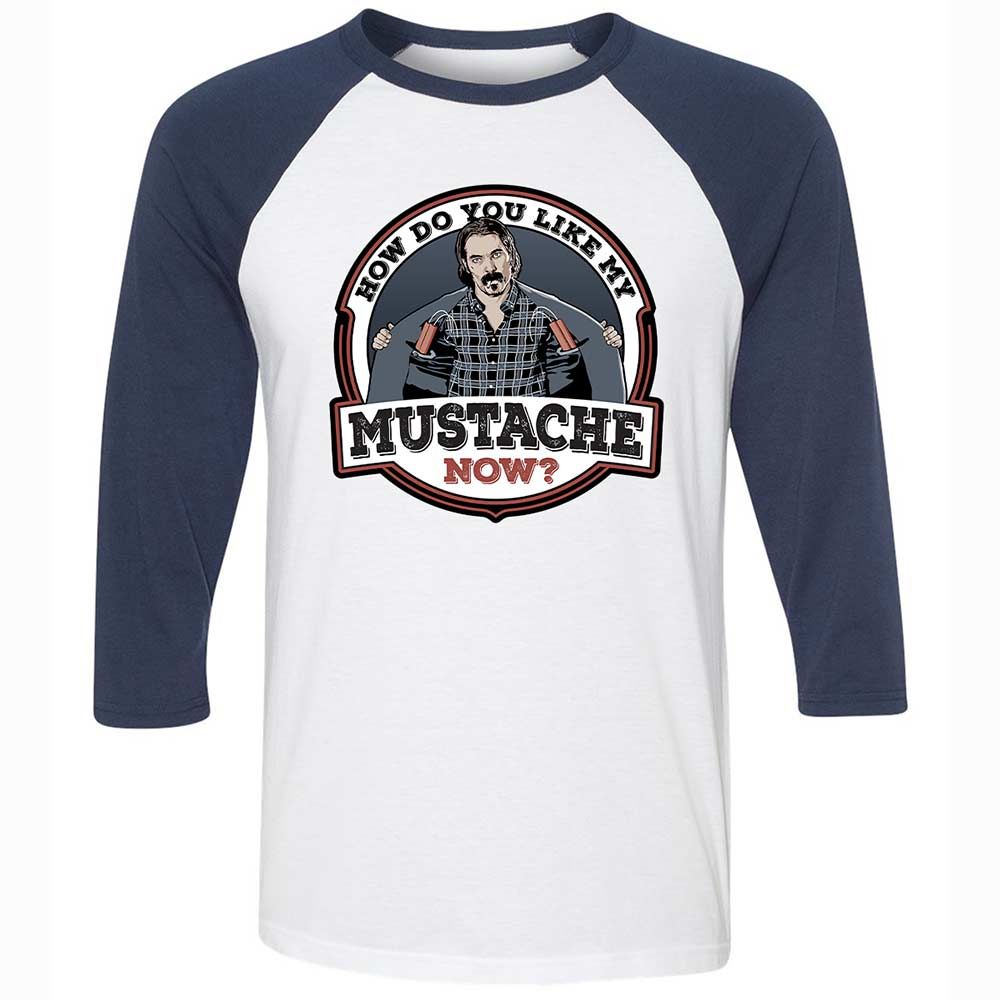 Unisex 3/4 Baseball Tee - S993526Q - White/Navy - 8