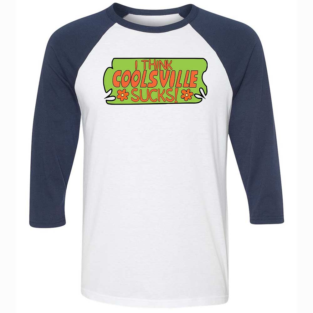 I Think Coolsville Sucks - White/Navy - 8