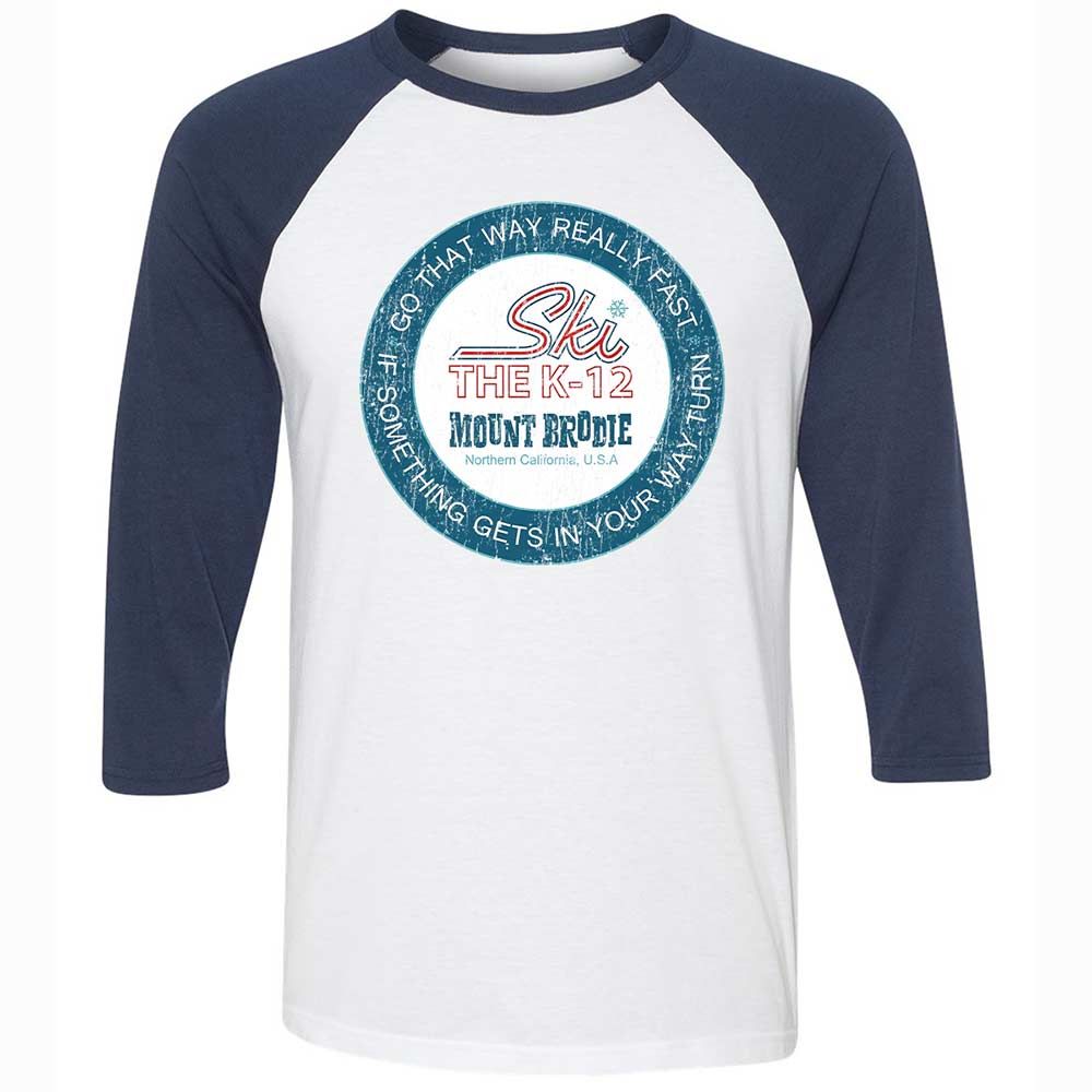 Unisex 3/4 Baseball Tee - 8HL8D4UY - White/Navy - 8