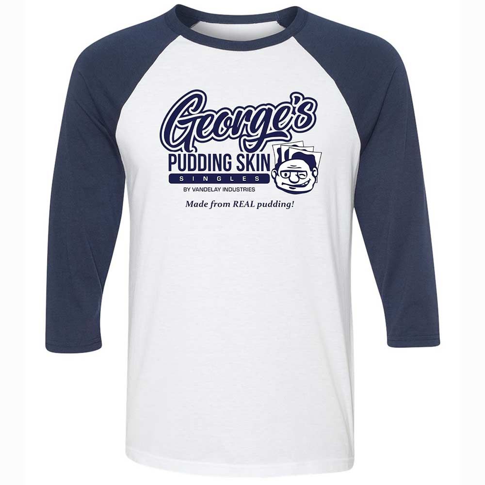 Unisex 3/4 Baseball Tee - P65TDVCW - White/Navy - 8
