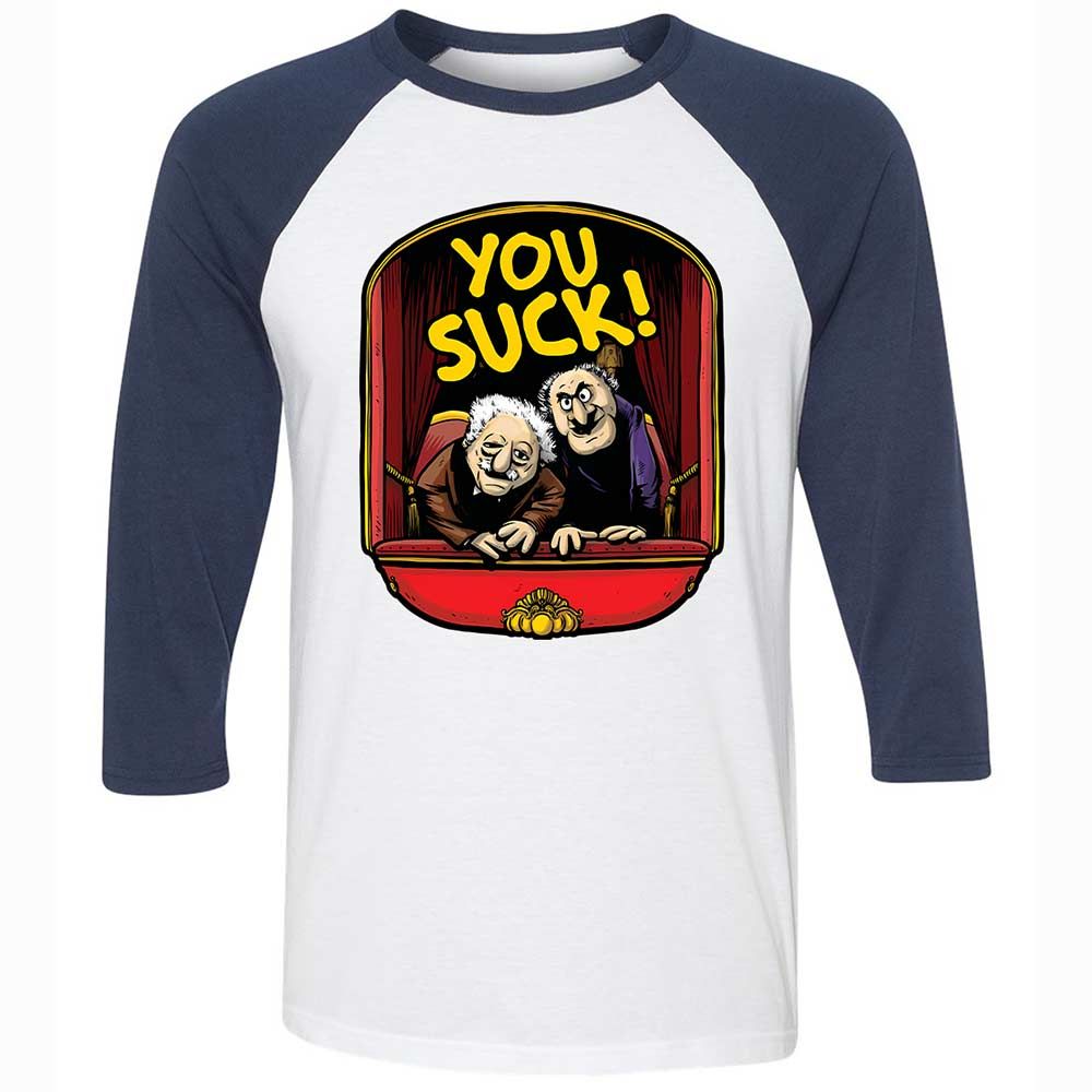 You Suck - White/Navy - 8
