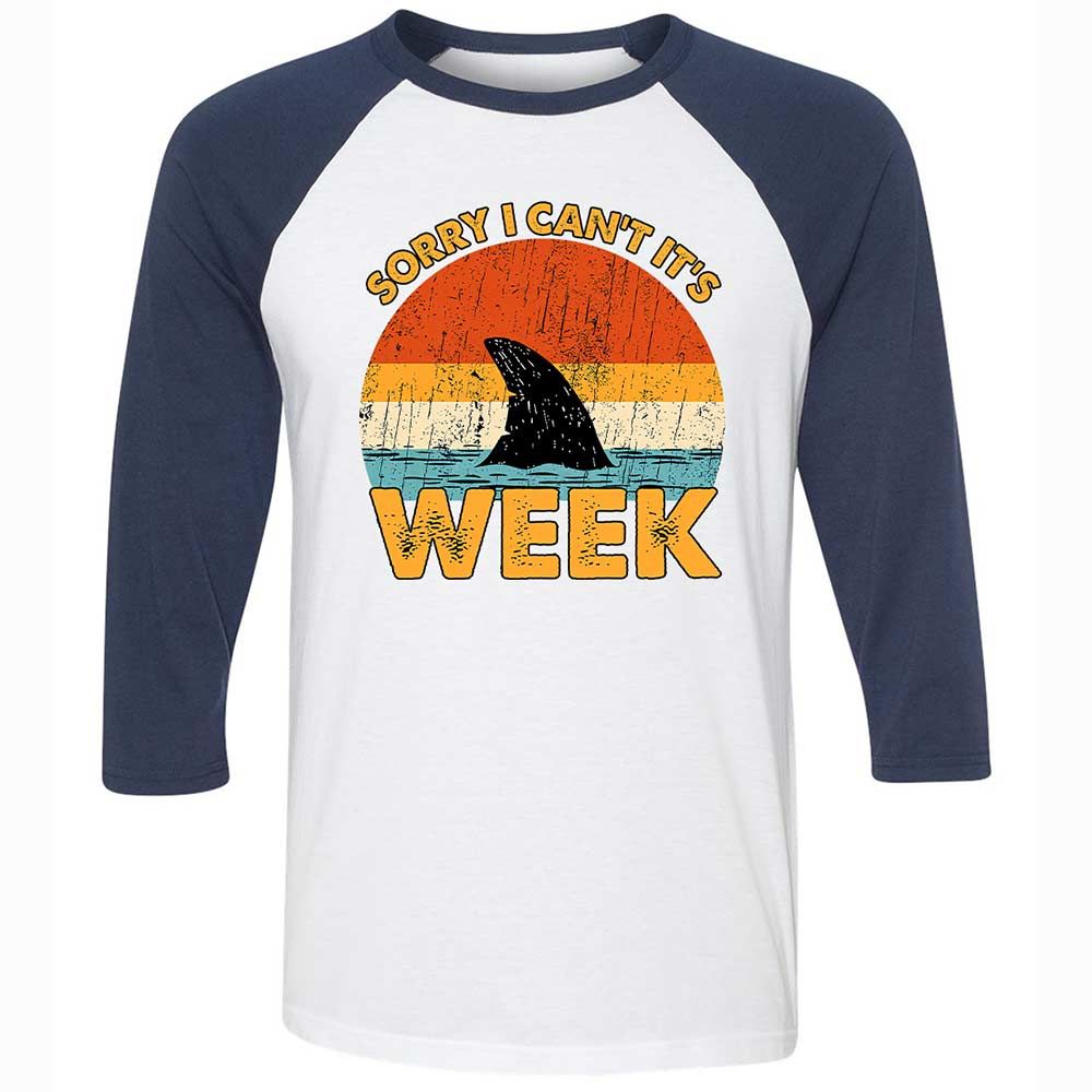 Unisex 3/4 Baseball Tee - 17QY5L42 - White/Navy - 8