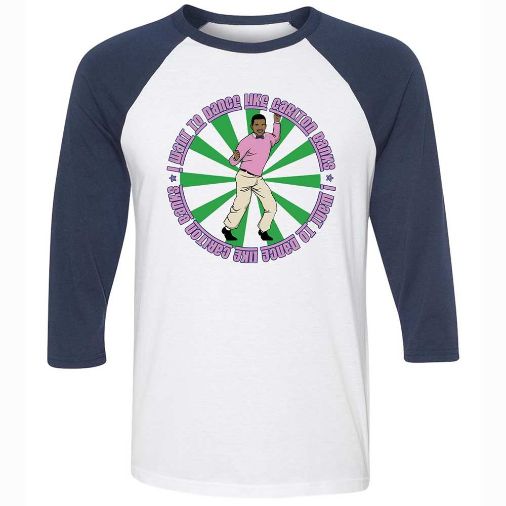 Unisex 3/4 Baseball Tee - QVMM5C3E - White/Navy - 8