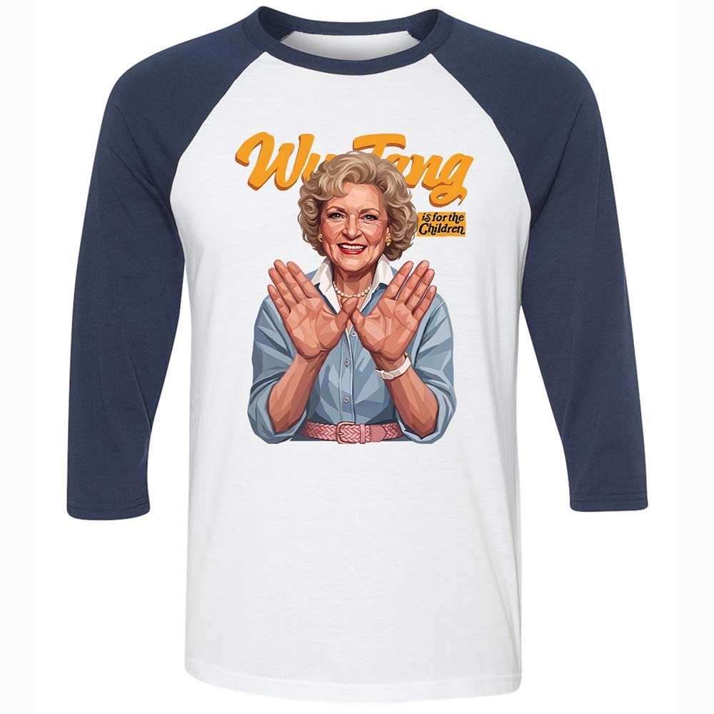 Stay golden and for the children - White/Navy - 8
