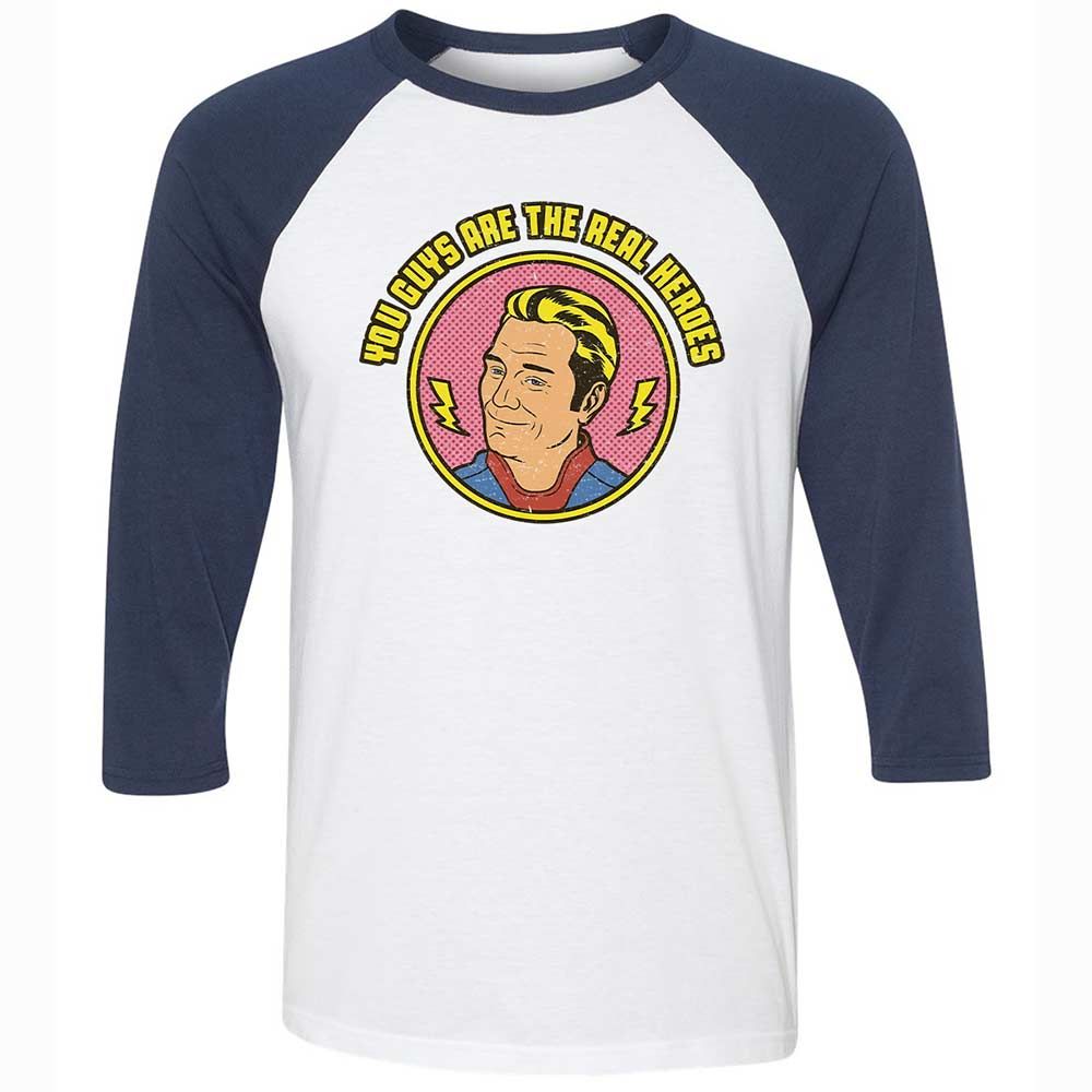 Unisex 3/4 Baseball Tee - C47X661X - White/Navy - 8