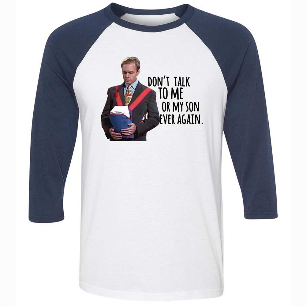 Unisex 3/4 Baseball Tee - XN9EZ3VE - White/Navy - 8
