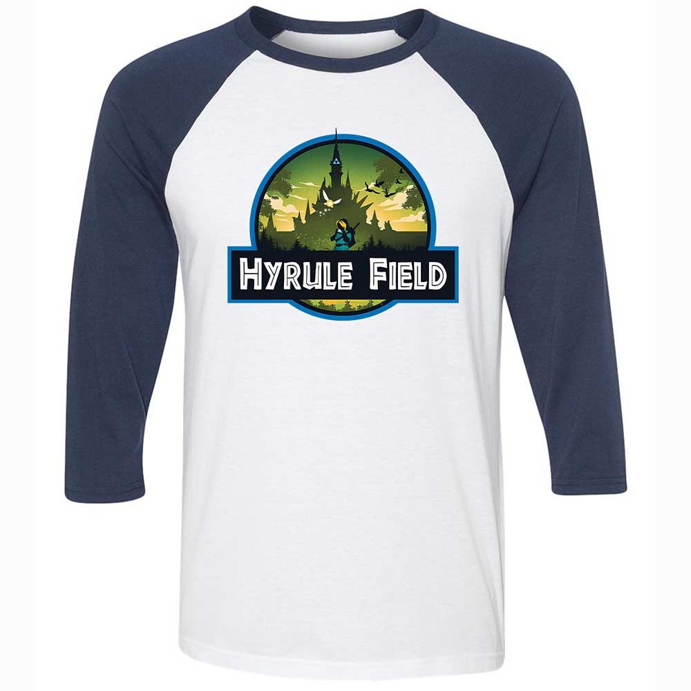Unisex 3/4 Baseball Tee - 3ECFV8G6 - White/Navy - 8