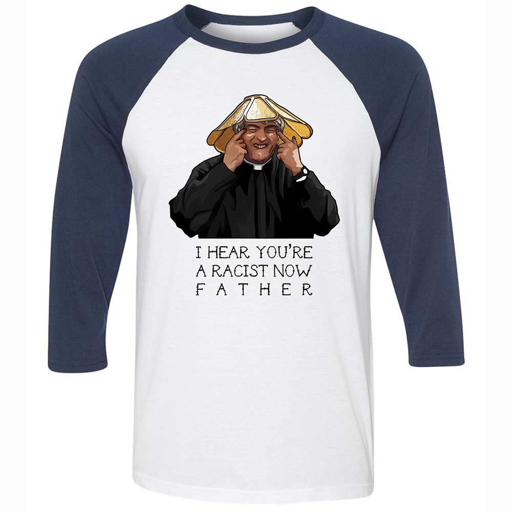 Unisex 3/4 Baseball Tee - G3M8BYR3 - White/Navy - 8