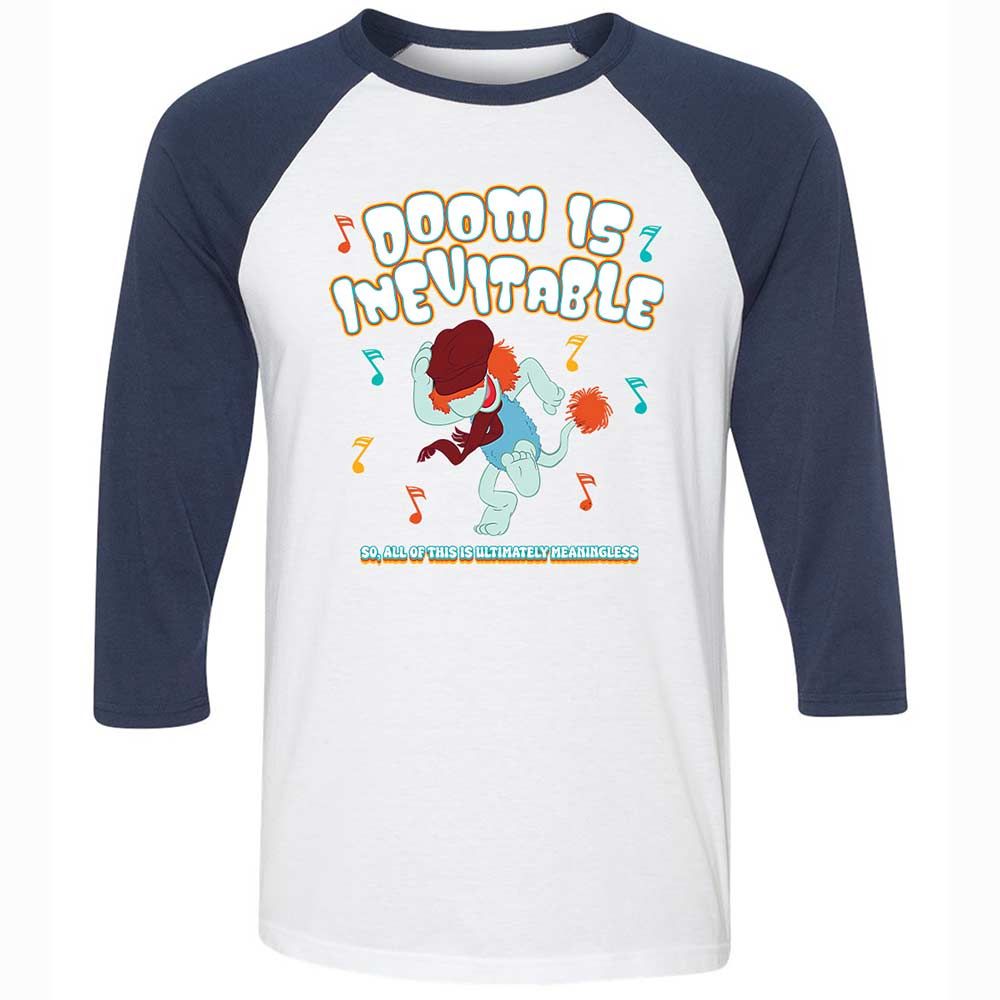 Unisex 3/4 Baseball Tee - YAFSR5BV - White/Navy - 8