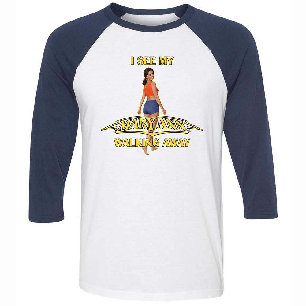 Unisex 3/4 Baseball Tee - 7FTN11ZV - White/Navy - 8