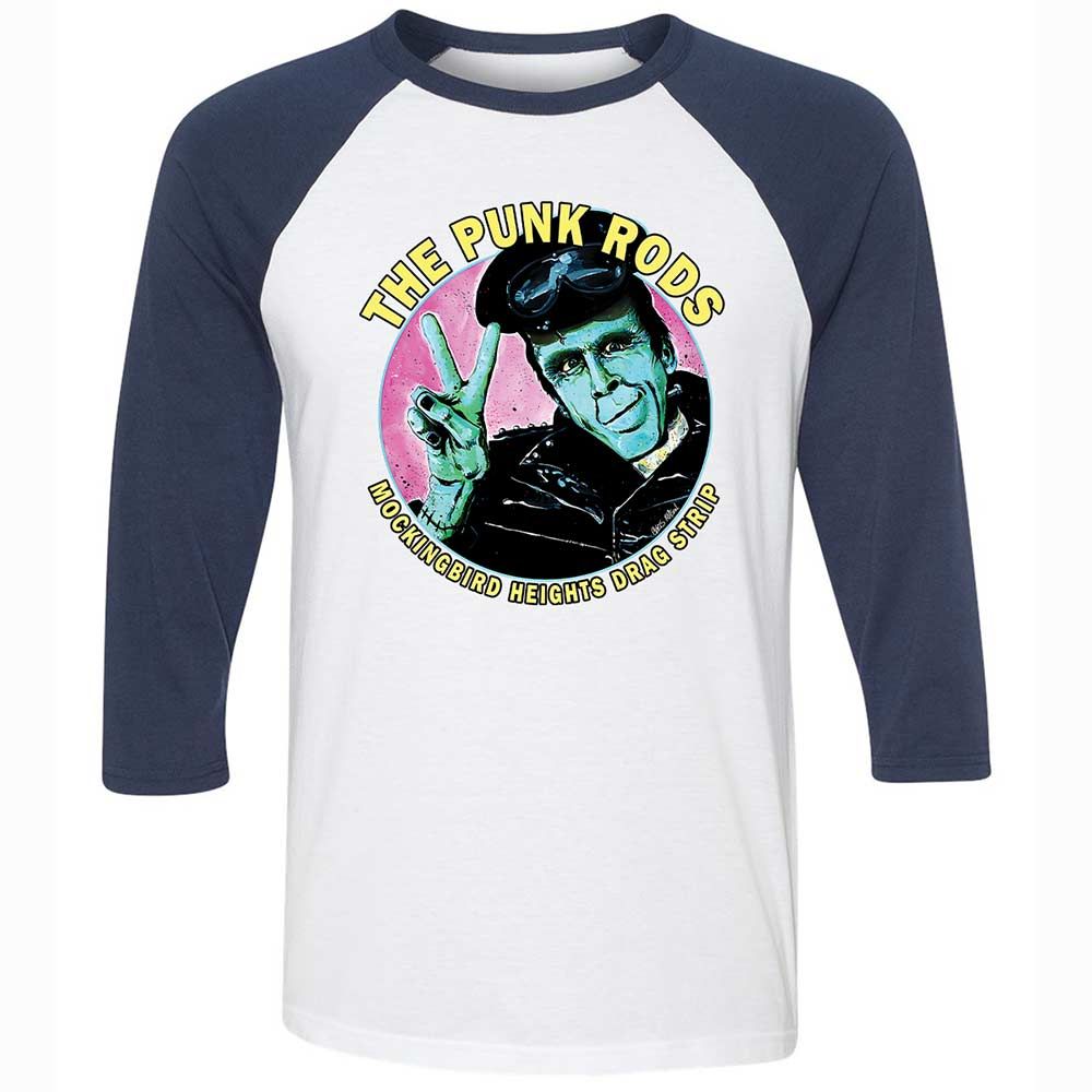 Unisex 3/4 Baseball Tee - B77QHBAS - White/Navy - 8