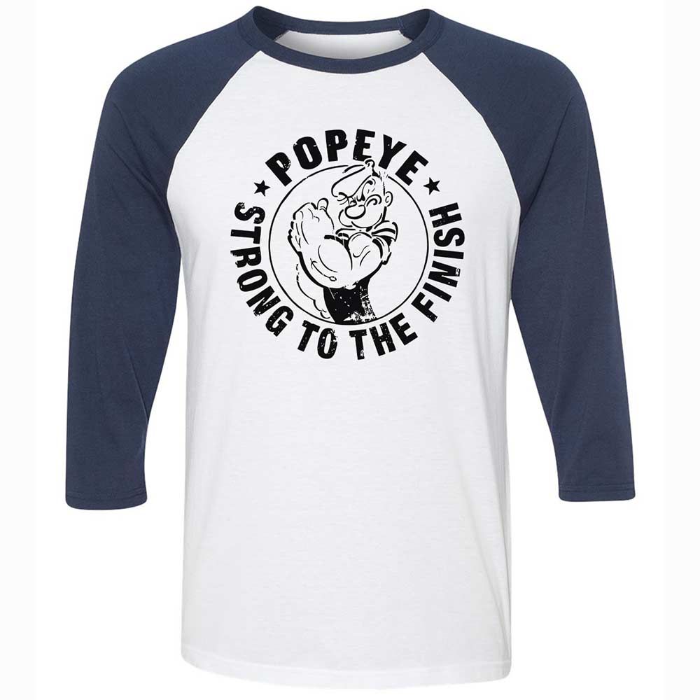 Unisex 3/4 Baseball Tee - 9WKWUFMW - White/Navy - 8