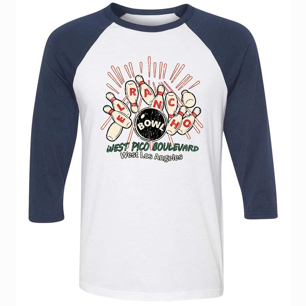 Unisex 3/4 Baseball Tee - PY4QA3CL - White/Navy - 8