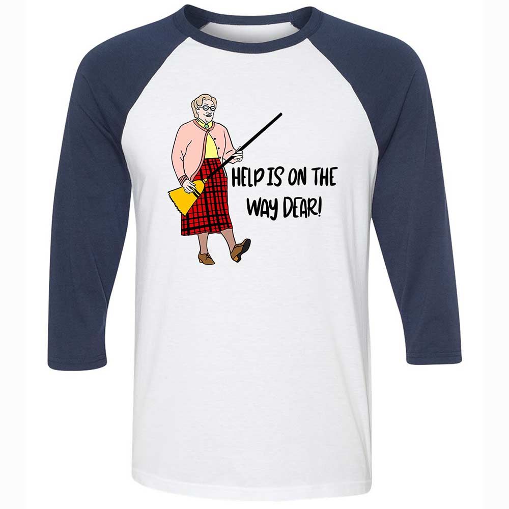 Help is on the way dear - White/Navy - 8