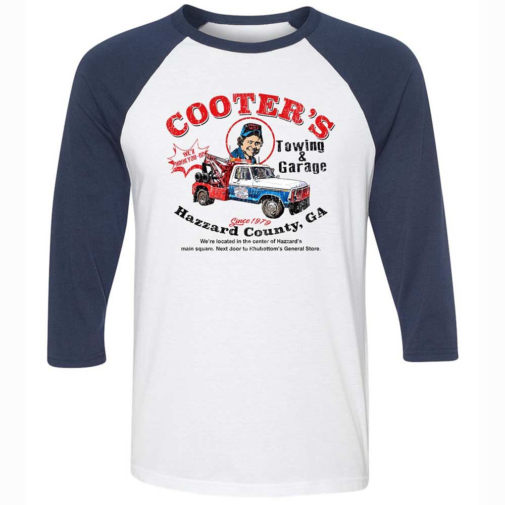Unisex 3/4 Baseball Tee - S37WL2P4 - White/Navy - 8