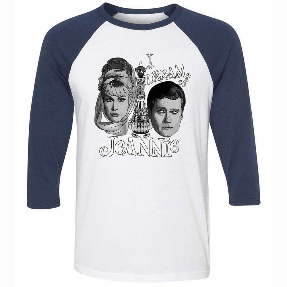 Unisex 3/4 Baseball Tee - 8VZ5A4AW - White/Navy - 8