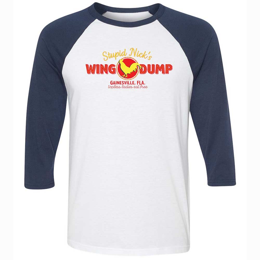 Stupid Nick's Wing Dump - White/Navy - 8
