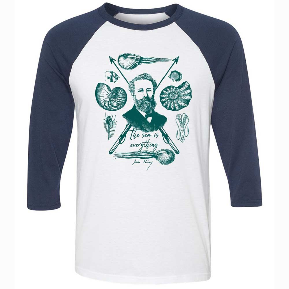 The sea is everything - White/Navy - 8