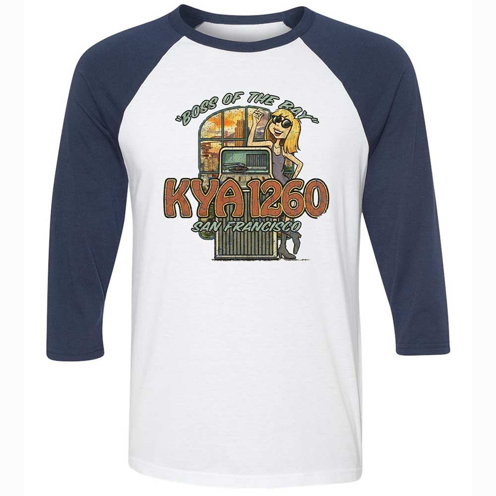 Unisex 3/4 Baseball Tee - 5VAPGKPK - White/Navy - 8