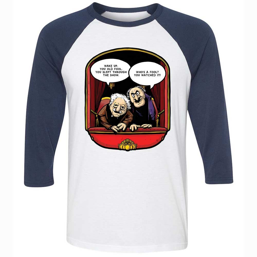 Statler and Waldorf (Wake Up) - White/Navy - 8