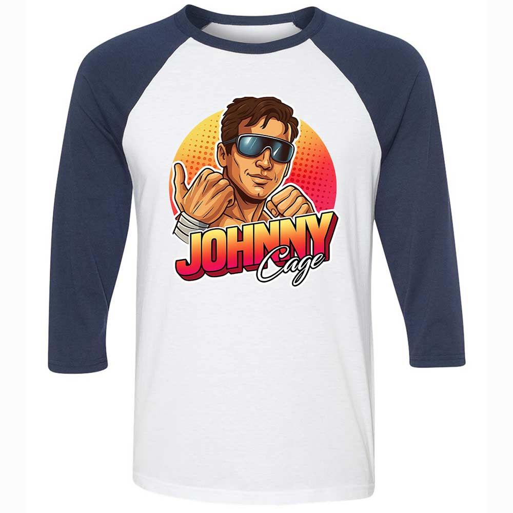 Johnny Cage - White/Navy - 8