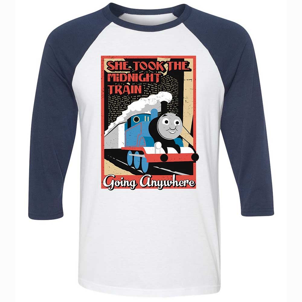 Unisex 3/4 Baseball Tee - YB38ZE1D - White/Navy - 8