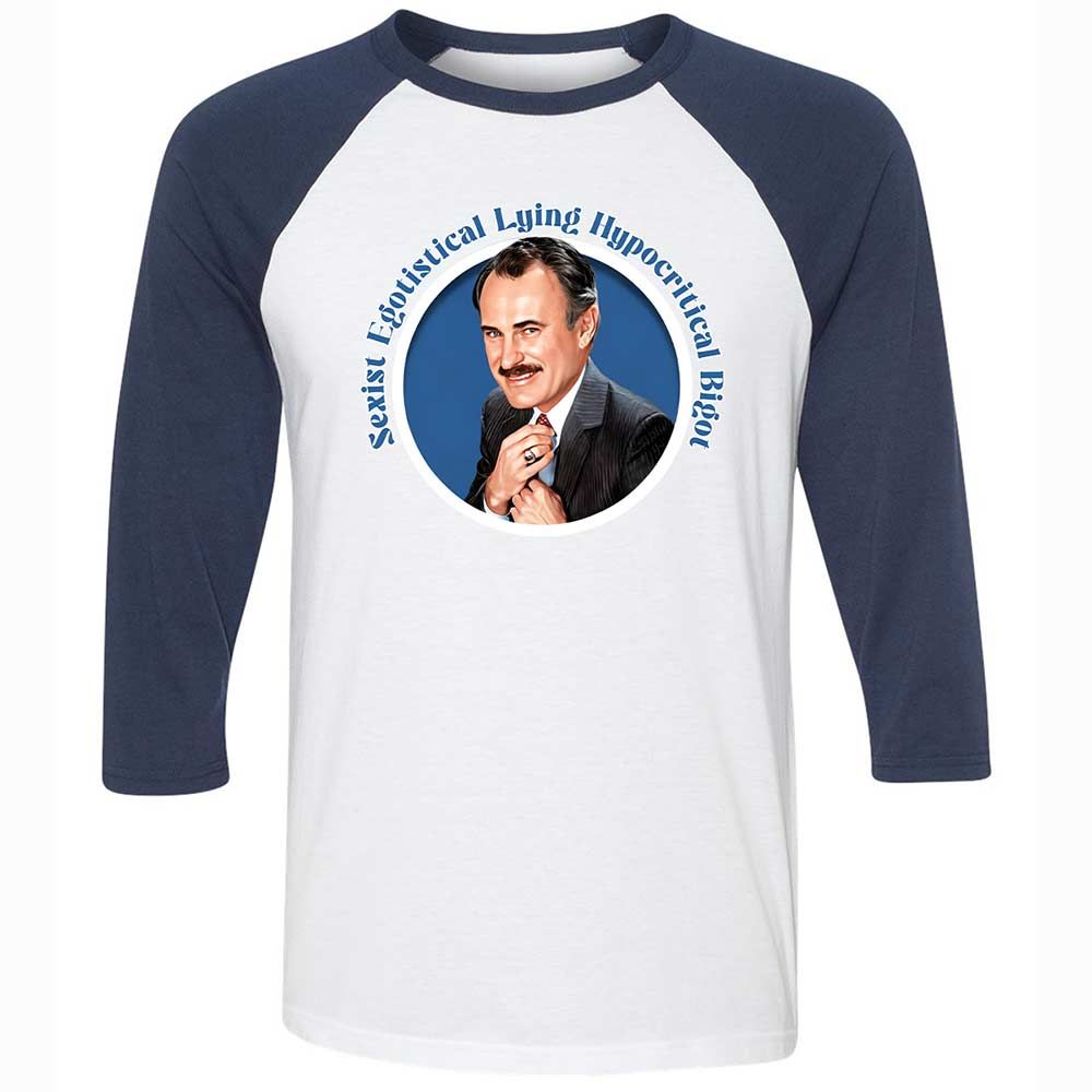 Unisex 3/4 Baseball Tee - HGT6UE5L - White/Navy - 8