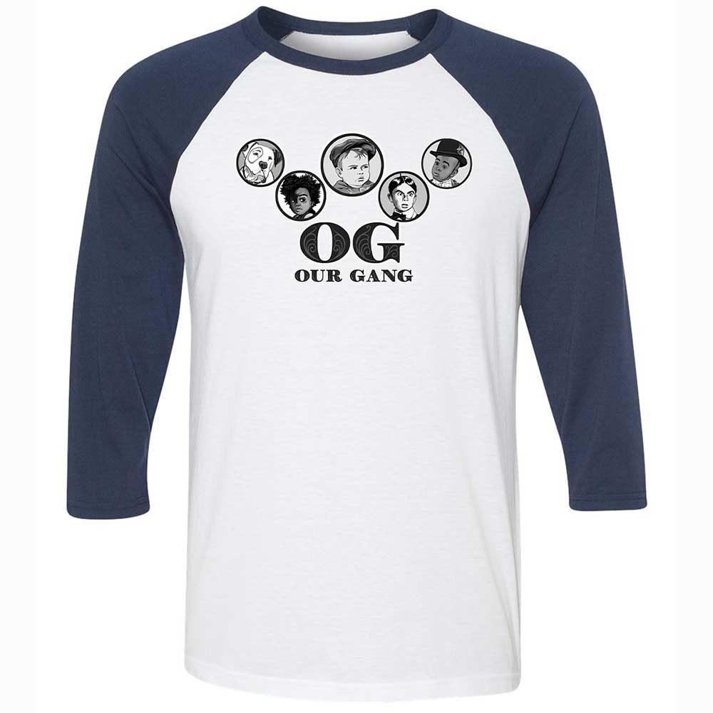 Unisex 3/4 Baseball Tee - DHWLEM2B - White/Navy - 8