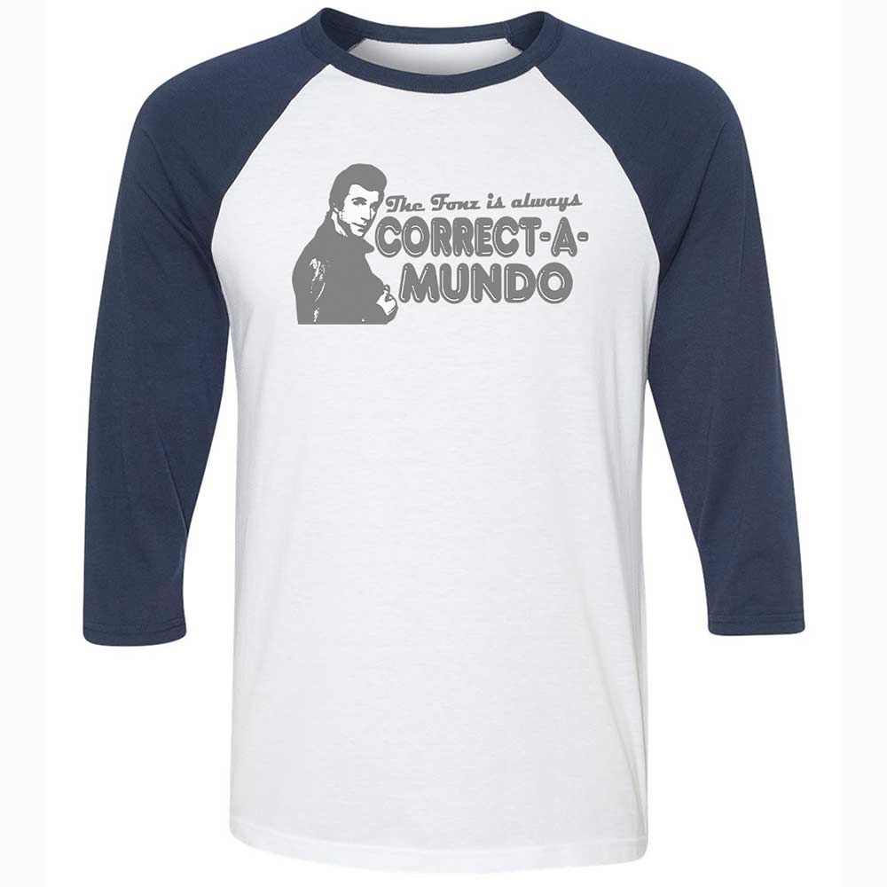 Unisex 3/4 Baseball Tee - 71ZSSCCW - White/Navy - 8